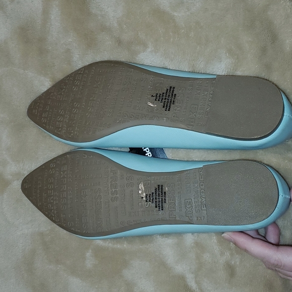 NWT Express Mint Pointed Toe Flats size 7 - Picture 7 of 8